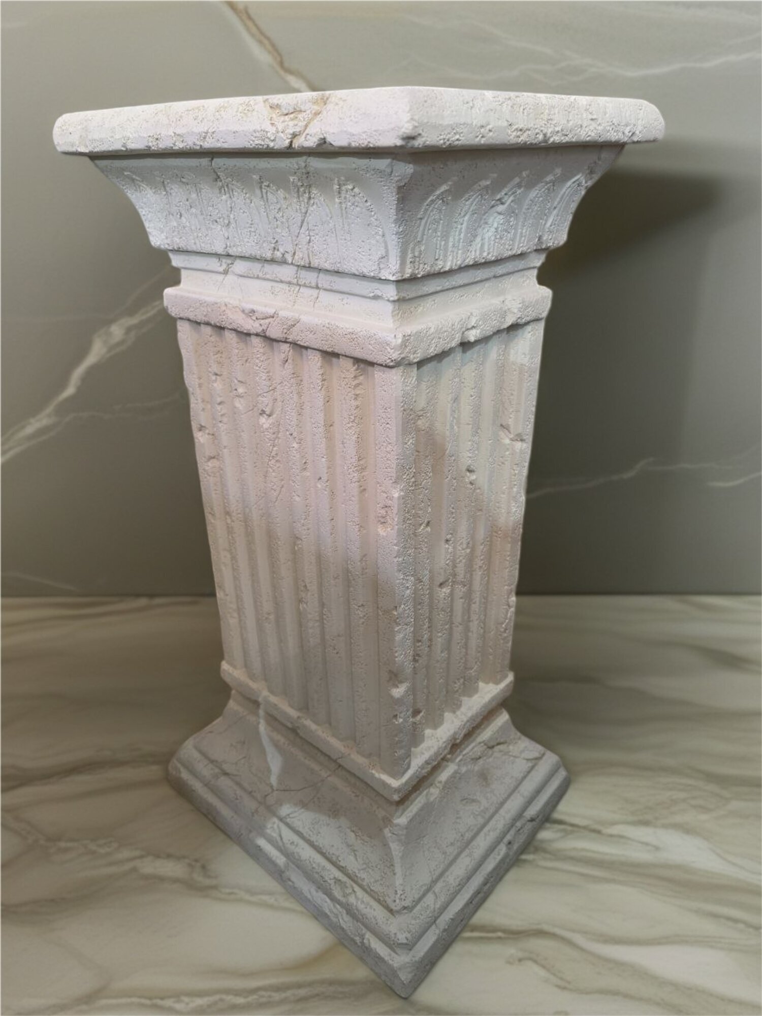 Lampe Stand Steh Leuchte Skulptur Stand Säulenlampe Antik Sofort