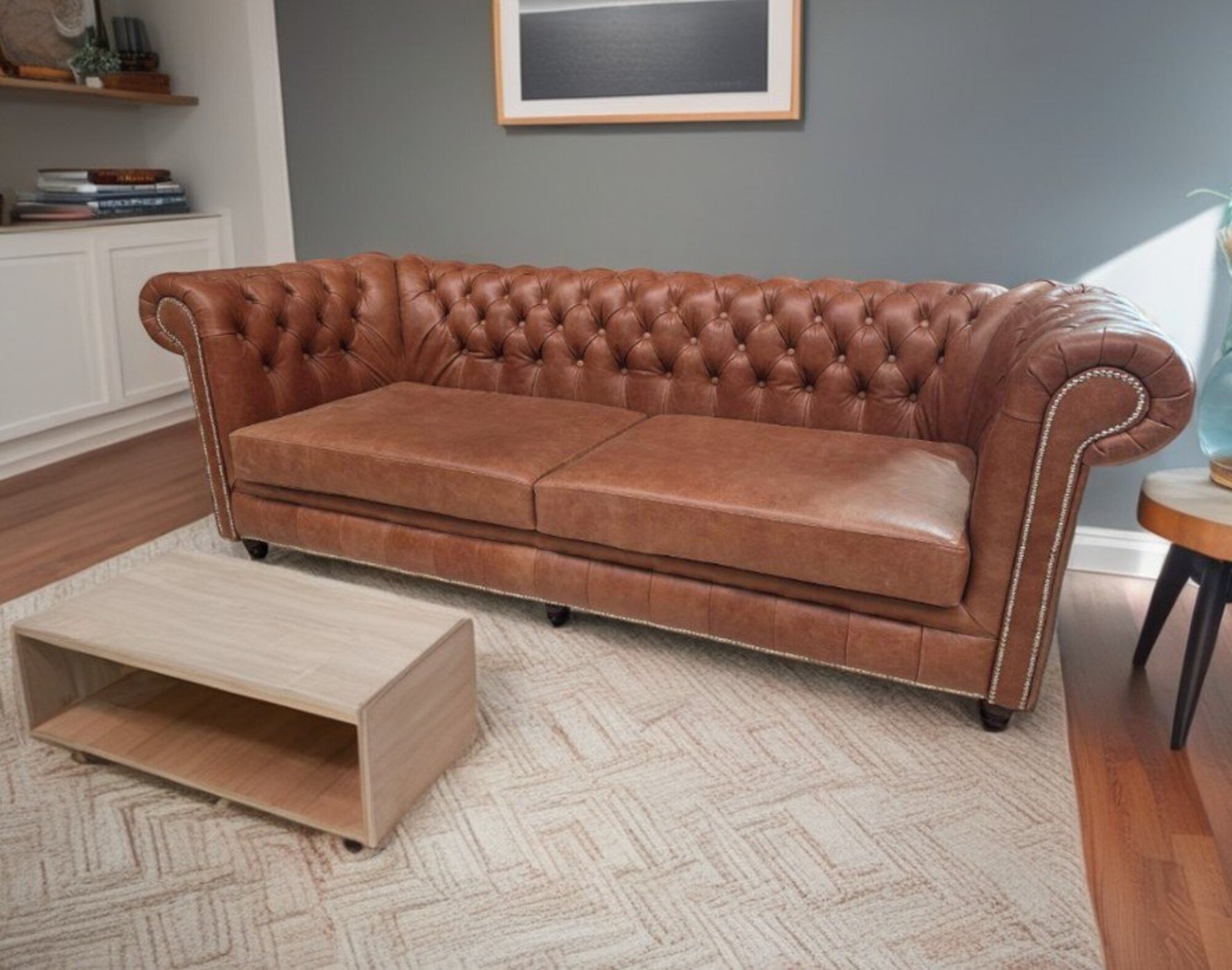 Sofa 4 Sitz Couch Sofas Couchen Chesterfield Design Viersitzer Kunstleder Sofort