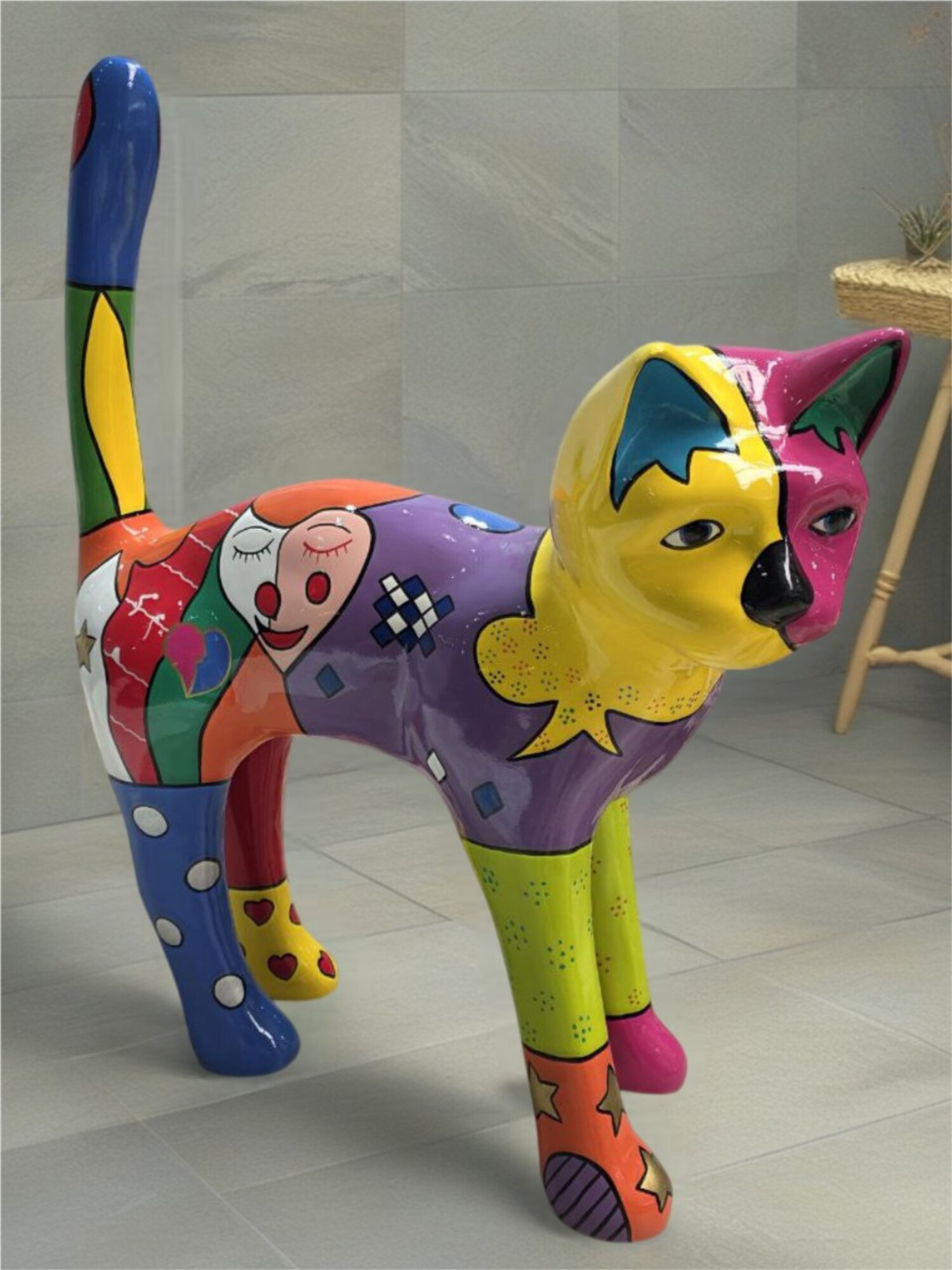 Abstrakte Deko Figur Statue Skulptur 110cm Statuen Skulpturen Design Sofort