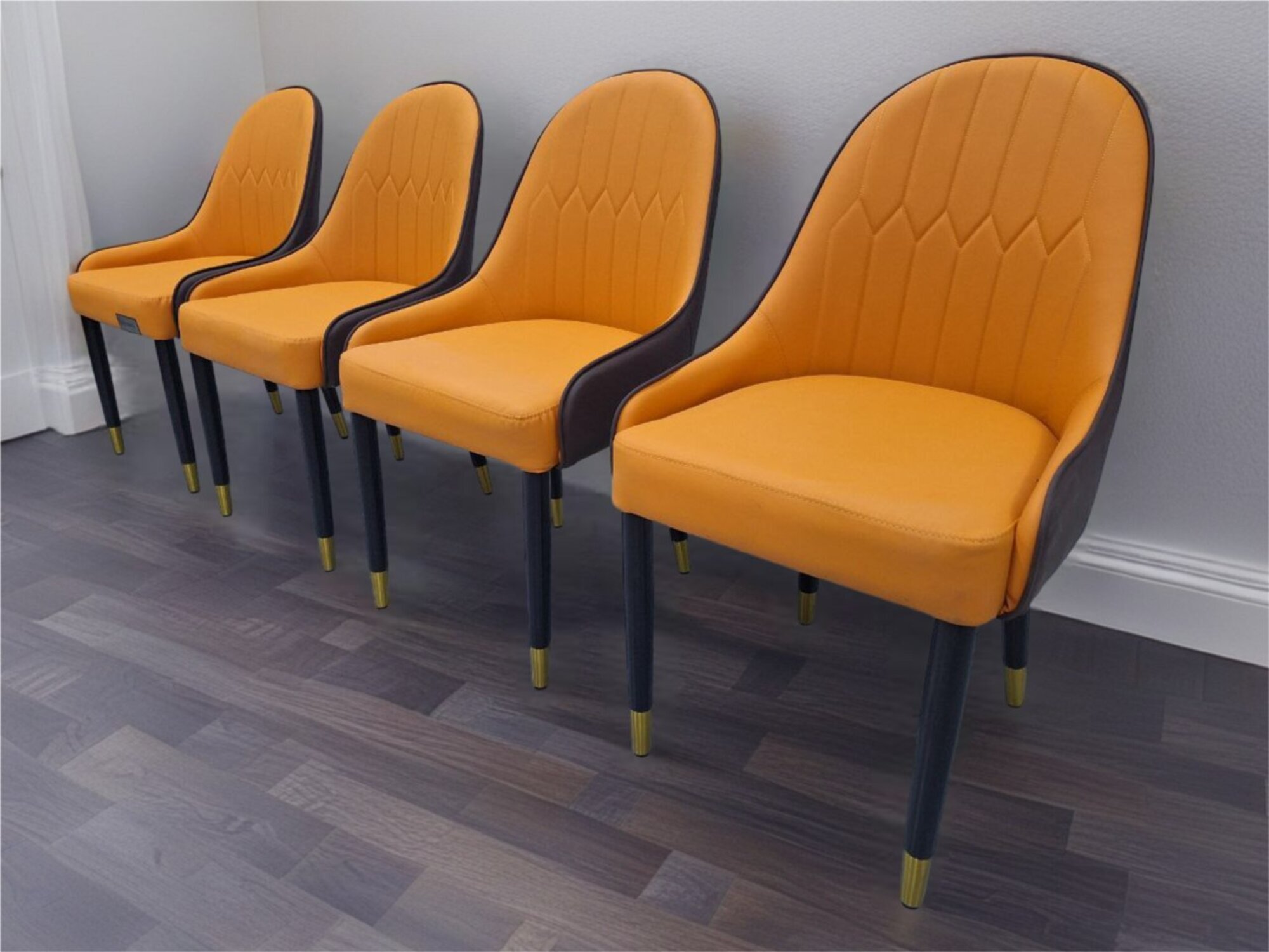 Designerstuhlset für das Esszimmer – 4 Stühle, moderne Polsterstühle Sofort