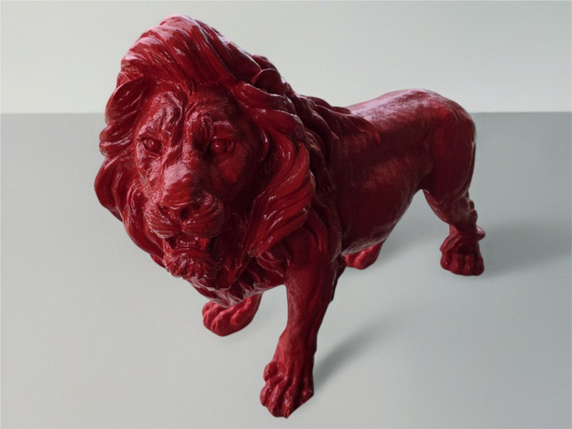 Designerfigur moderne Figuren Dekoration Garten Skulptur Löwe Sofort