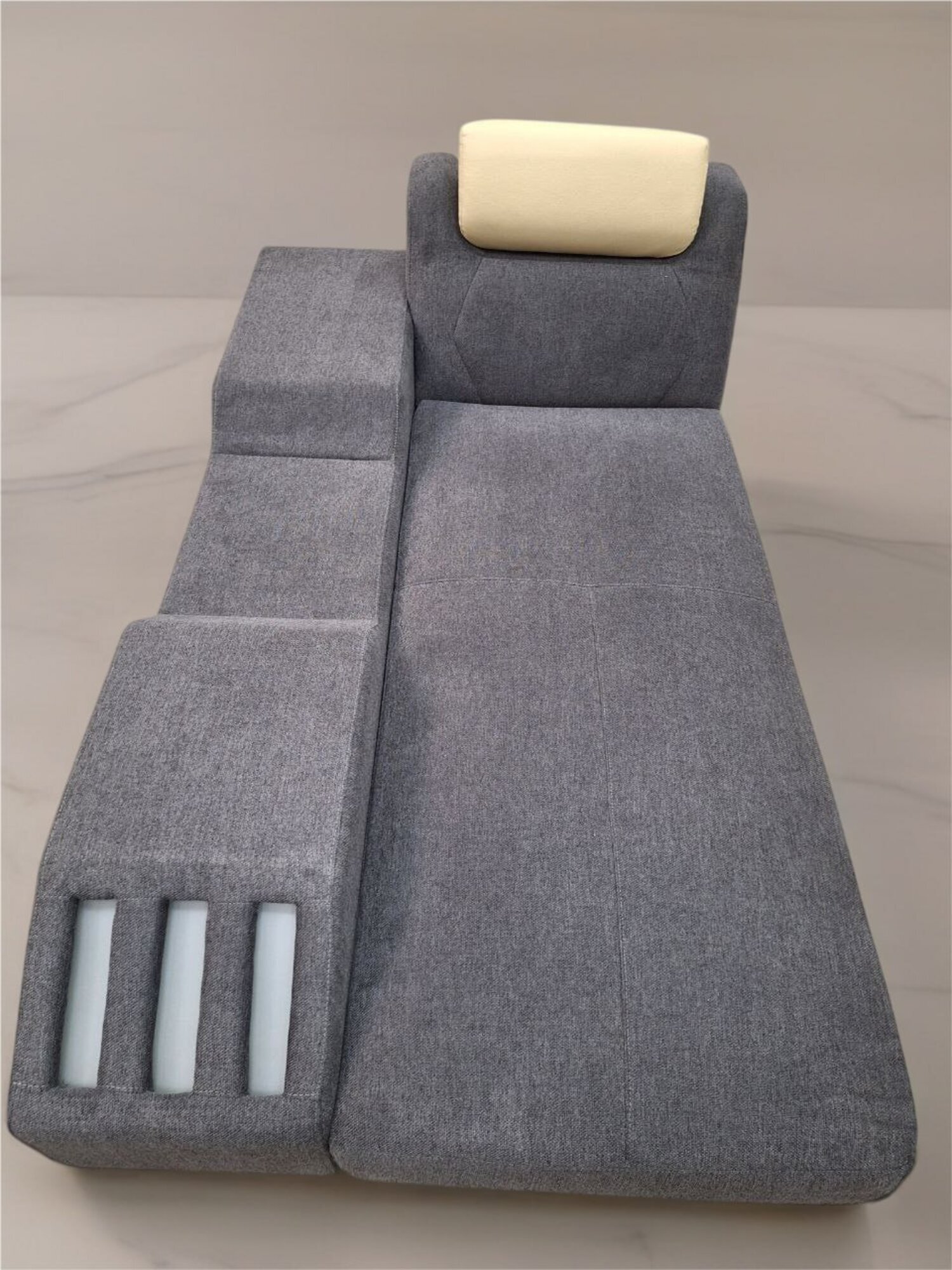 Sofa Schönes Design bequemer Sofa weiche Grau Sitze Sofort