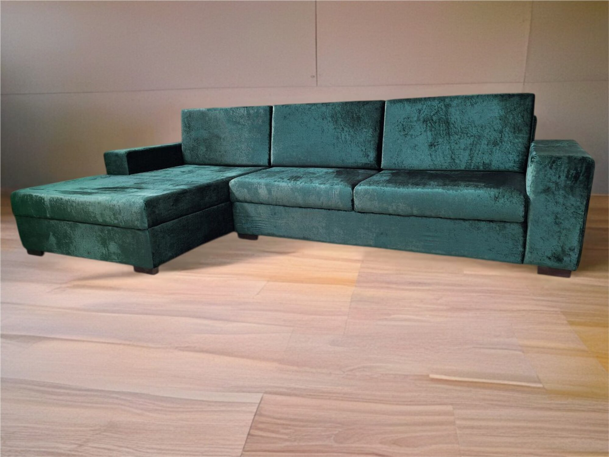 Ecksofa Still Modern Wohnzimmer Textil L-form Farbe Grün Polyester Sofort