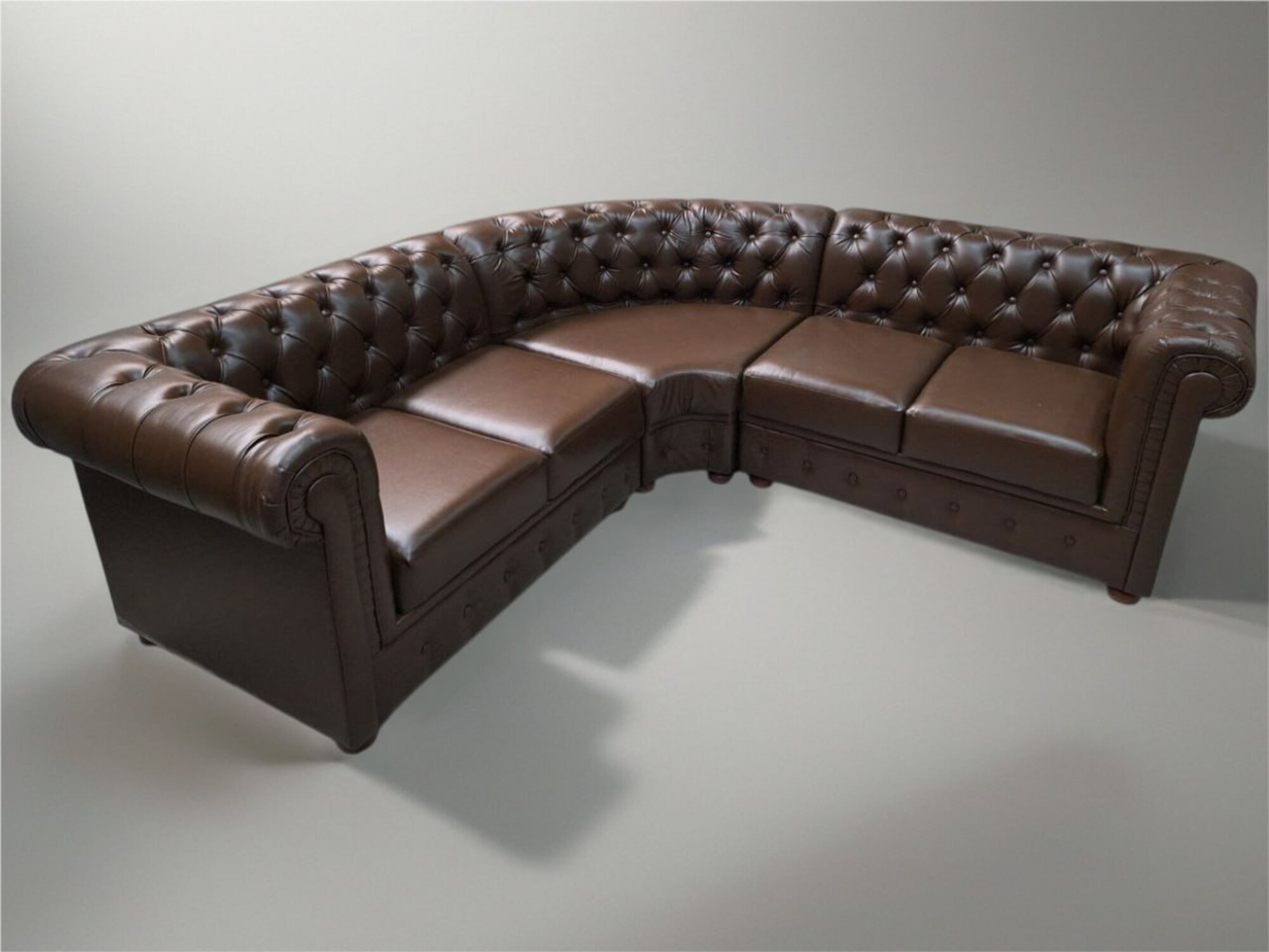 Hochwertige Chesterfield Leder Sofa Couch Polster Eck 100% Leder Sofort