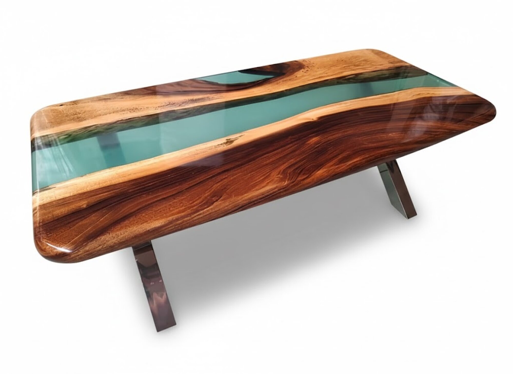 Couchtisch Designermöbel mit einzigartiger Oberfläche aus Gießharz Sofort