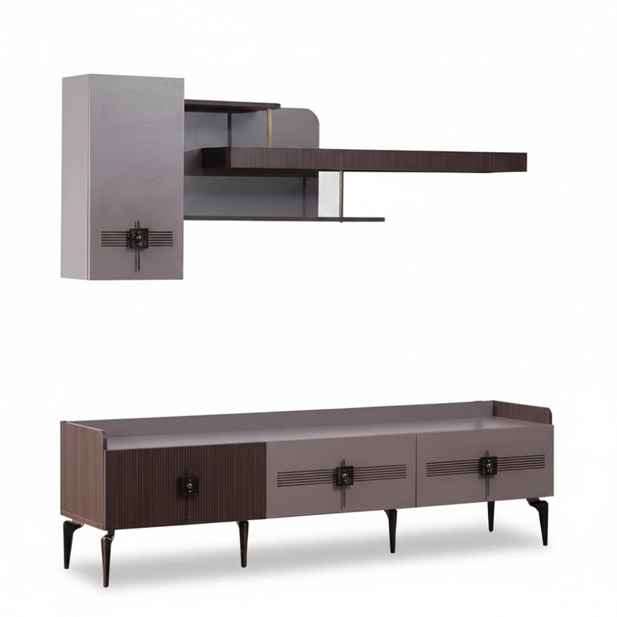 Sideboard tv Lowboard rtv Unit Tisch Wohnzimmerschrank Holz Möbel Sofort