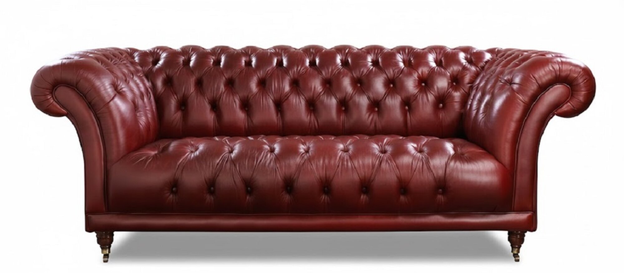 Chesterfield Couch Polster Sofa XXL Big Sofas 3 Sitzer 100% Leder Sofort