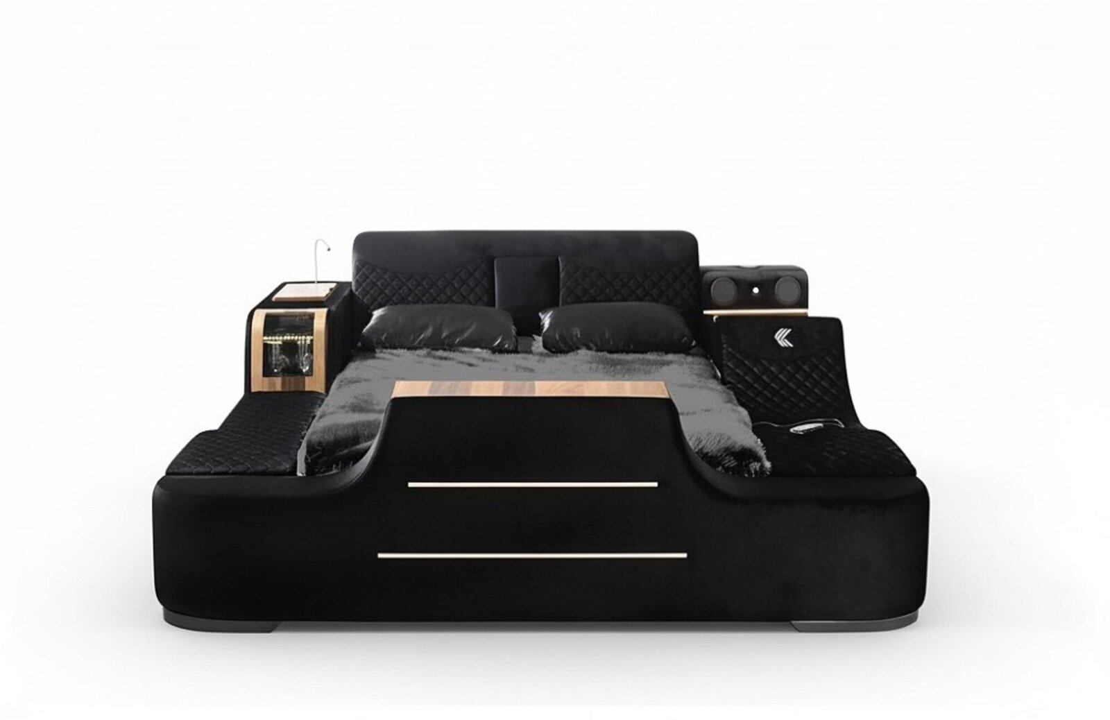 Bett mit tv Lift Fernseher Multifunktion Betten Doppelbett Schlafzimmer