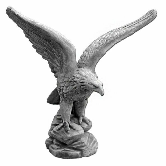 GARTENFIGUR STEINFIGUR VOGEL FIGUR GARTEN SKULPTUR STEINGUSS DECORATIVE