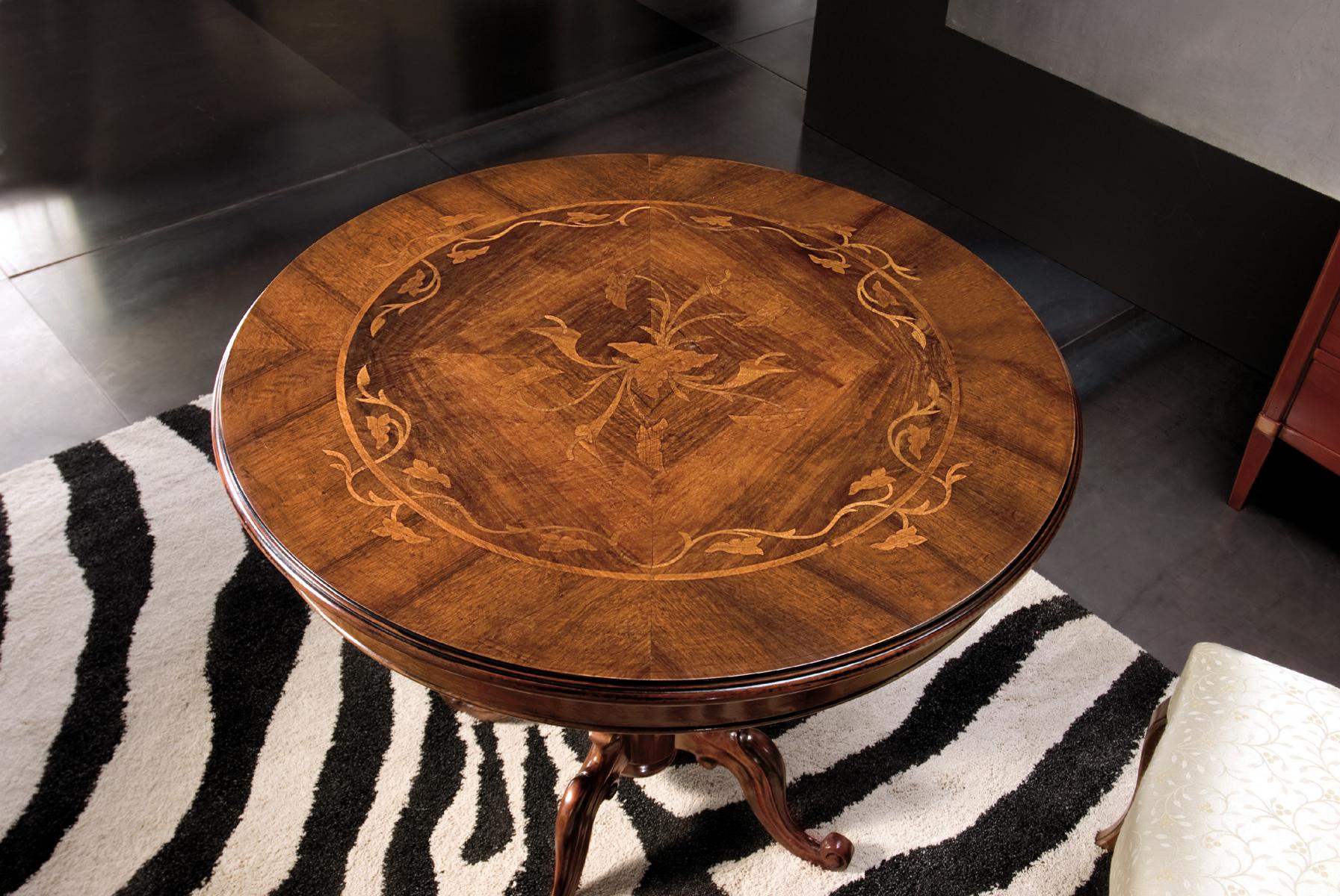 Esszimmer Tische Runde Möbel Esstisch Luxus Rund Massiv Holz Italien