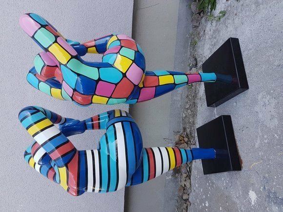 Abstrakte Deko Figur Statue Skulptur 200cm Figuren Statuen Skulpturen
