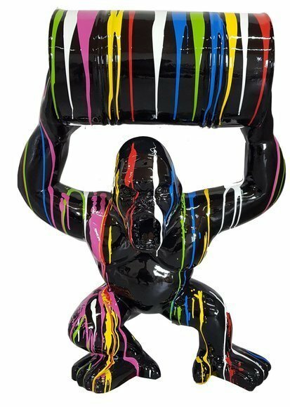 Handarbeit Abstrakte Figur Statue Design Bunte Skulptur King Kong Statuen