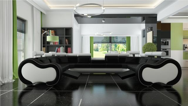 XXL Big Sofa Wohnlandschaft Ecksofa Couch Polster Ecksofa Sofa Garnitur