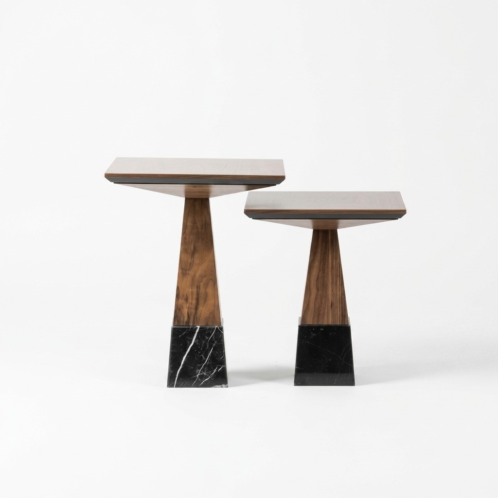 2x Beisteltisch Holz Kaffeetisch Wohnzimmer Luxus Design Möbel Einrichtung