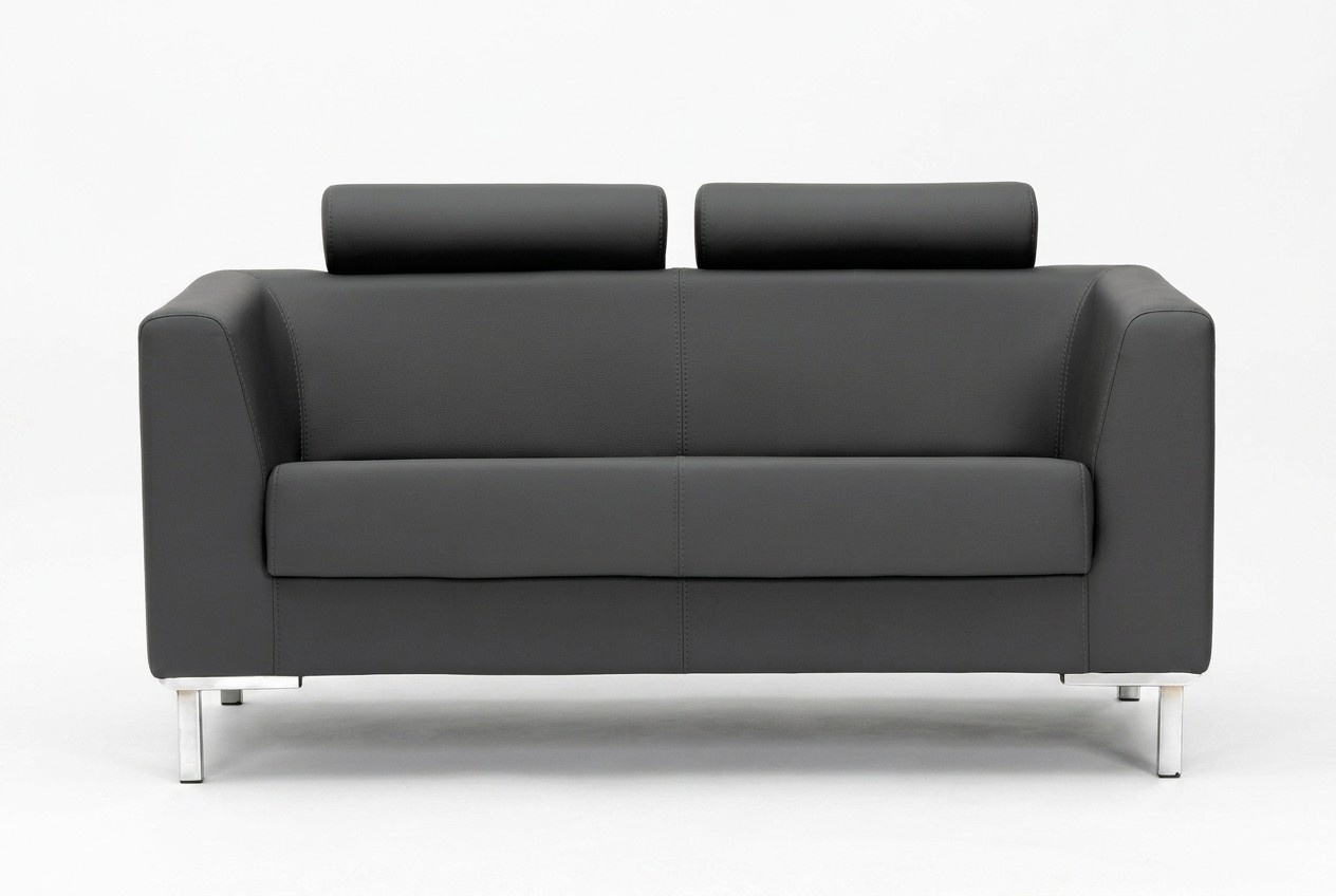 2-Sitzer Sofa Couch Polster Sitz Leder Designer Textil 2 Sitzer Couchen Polster