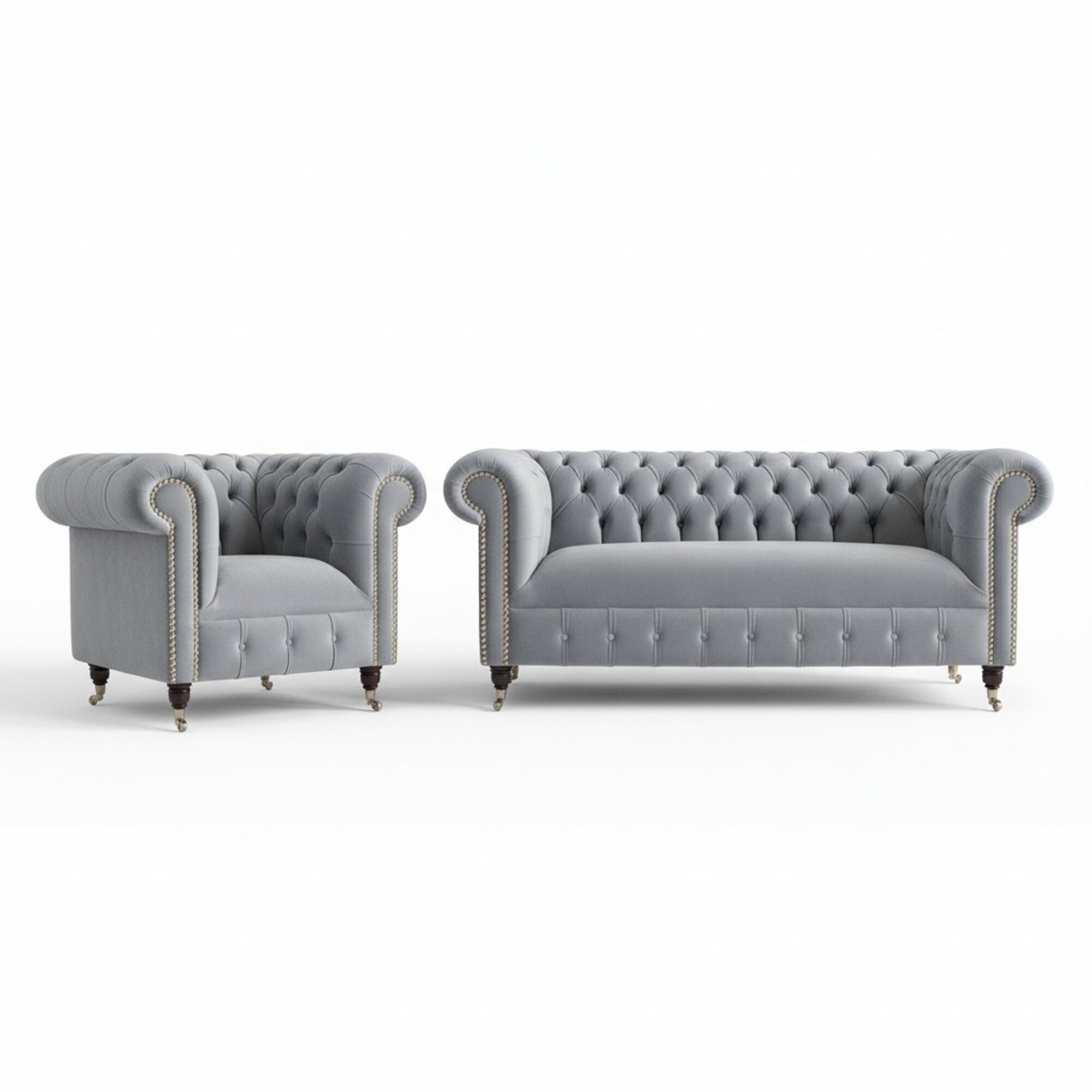 3+2+1 Sofagarnitur Chesterfield Polster Sofa Sofas Couchen Couch