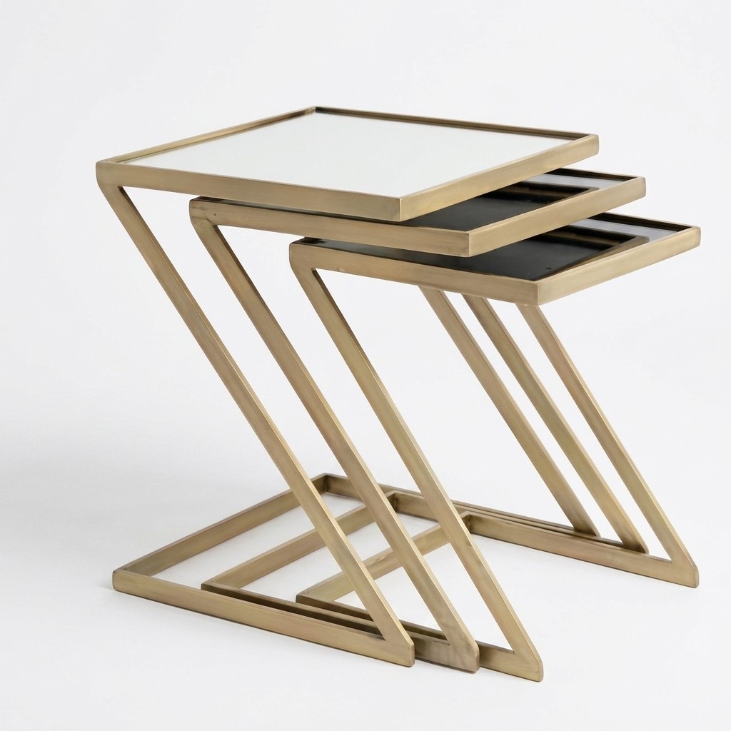 3er-Beistelltisch-Set modern, robust & platzsparend Satztisch