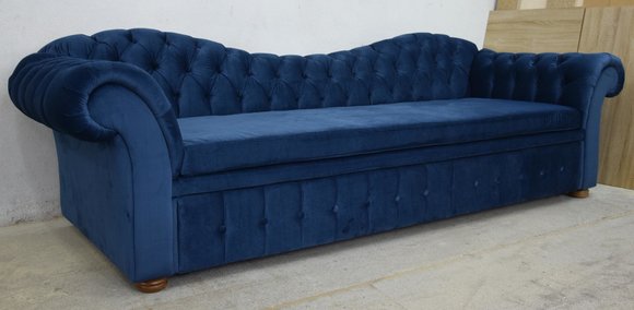 Design Chesterfield Sofagarnitur 3Sitzer Textil Couch Polster Sofas