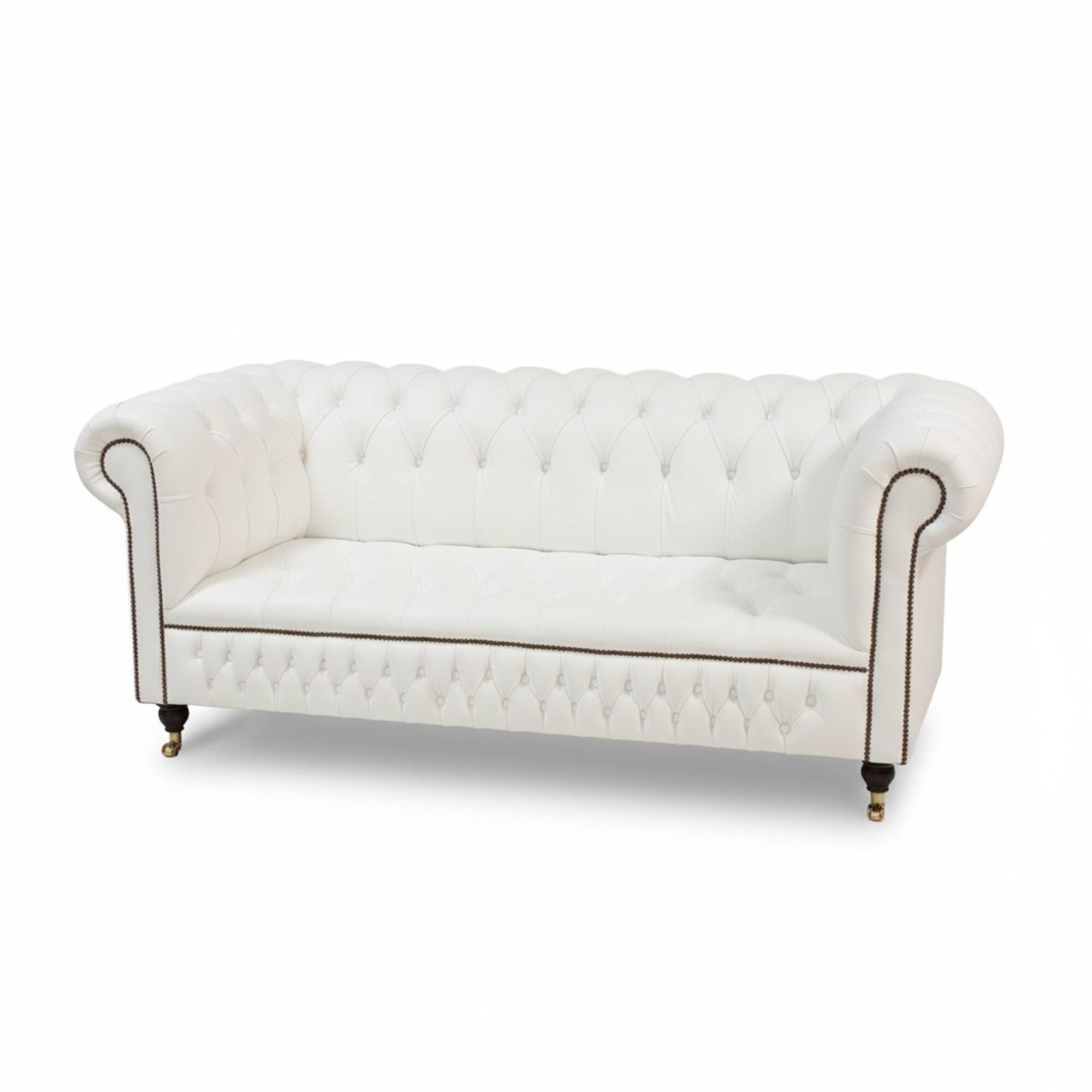 3 Sitzer Chesterfield Couch Sitz Textil Stoff Couchen Sofas Sofa Polster