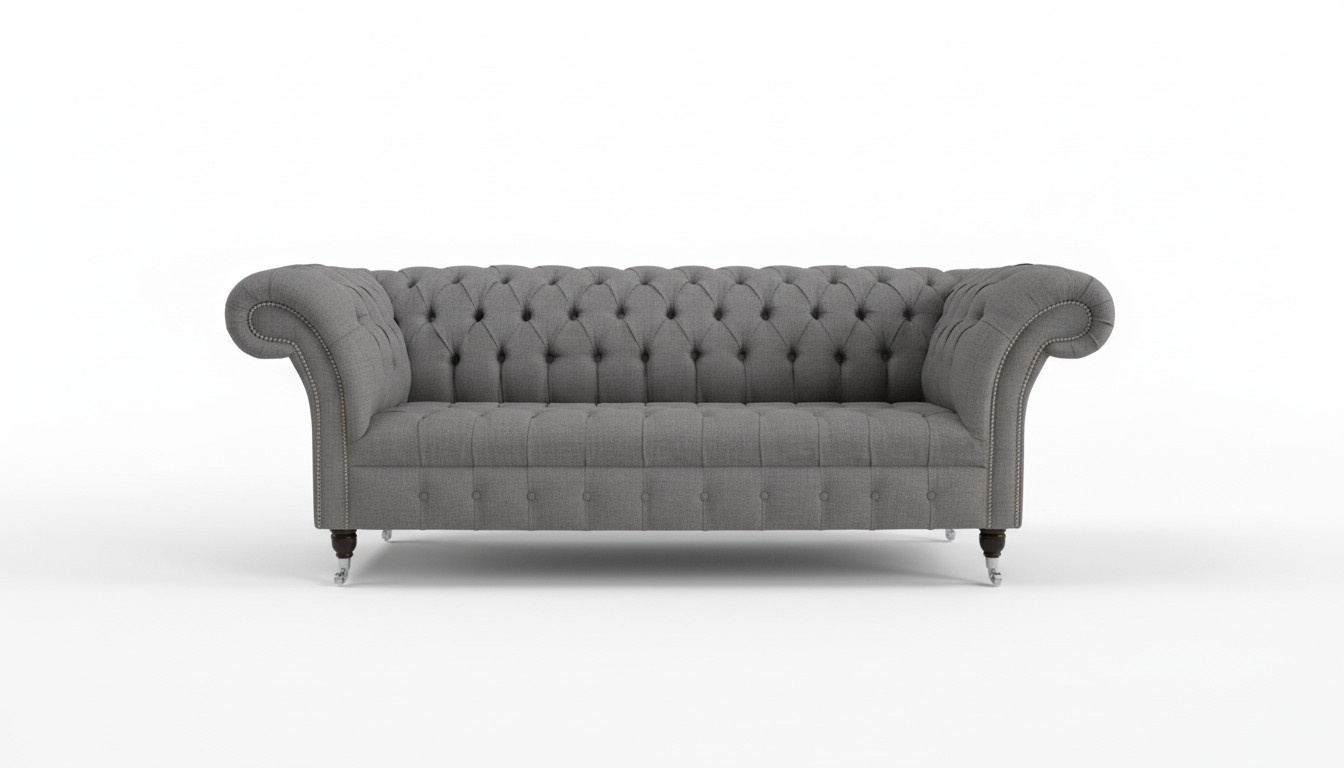 3 Sitzer Chesterfield Polster Sofas Design Luxus Couch Sofa Couchen XXL Stoff