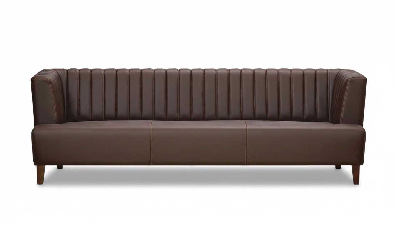3 Sitzer Designer Sofa Luxus Polster Leder Büromöbel Sofas Stoff Textil