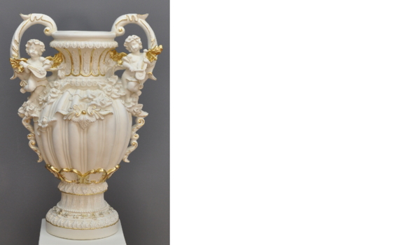 XXL Vase Tisch Dekoration Dekorative Vasen Figur Antik Stil Kelch Skulptur