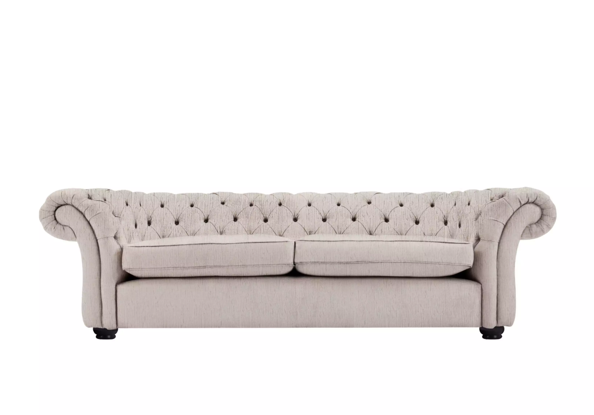 Design Leder Sofa Couch - Chesterfield Polster Dreisitzer 244cm Neu
