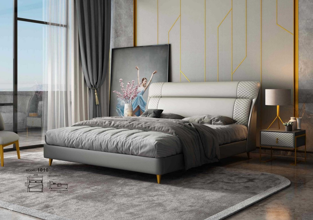 Design Leder Bett Luxus Polster Betten Doppel Modernes Ehe 180x200