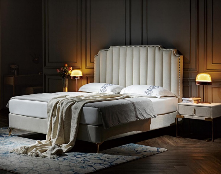 Bett 180x200cm Leder Schlafzimmer Möbel Luxus Moderne Betten Hotel Möbel Neu