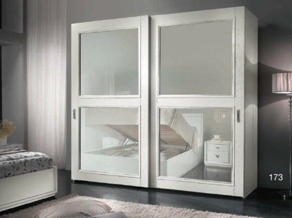 Schränke Kleiderschrank mit Schiebetüren Schrankwand Schrank Holz Schränke