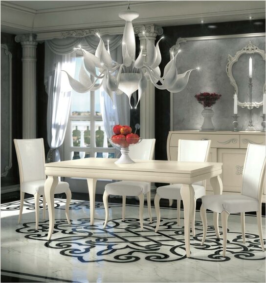 Esszimmer Esstisch Stuhl Ess Tisch Design Gruppe Set 5tlg.