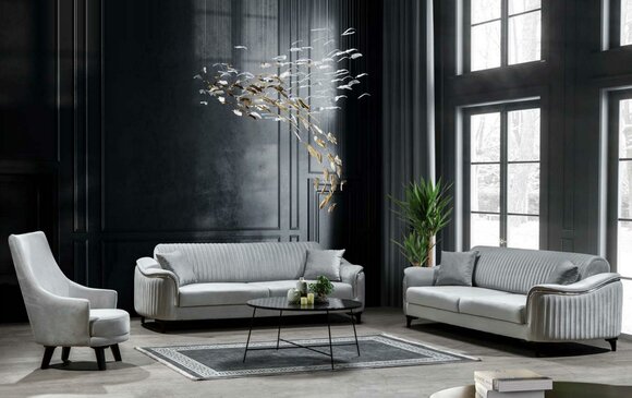 Sofagarnitur Sofa Luxus Garnitur Sofas Sessel 331 Sitzer Modern 3tlg