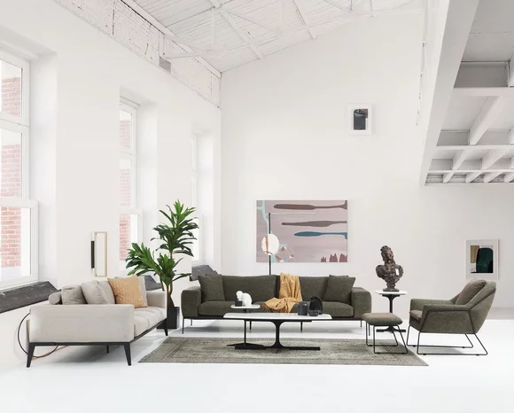 Moderne Couchgarnitur Luxus Sofas Dreisitzer Sessel Komplettes Set