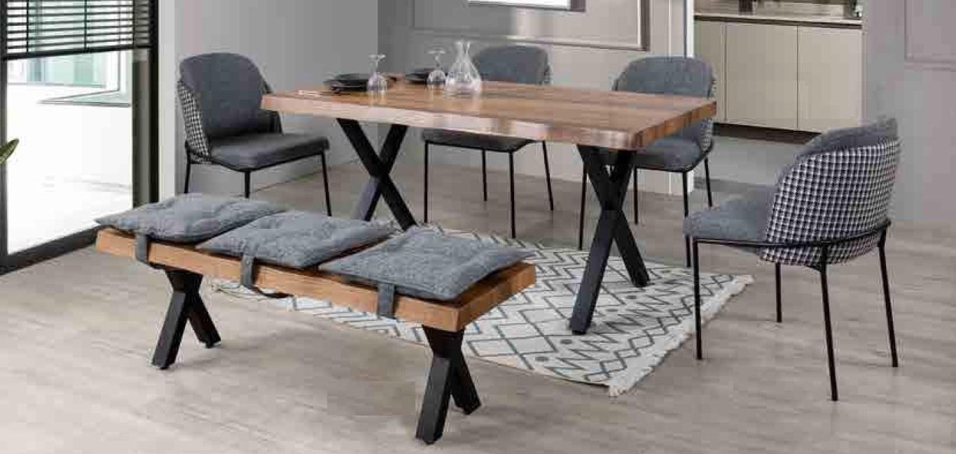 Esstisch 4 Stühle Bank Sitz Sitzbank Original-Set Essgruppe Esszimmer
