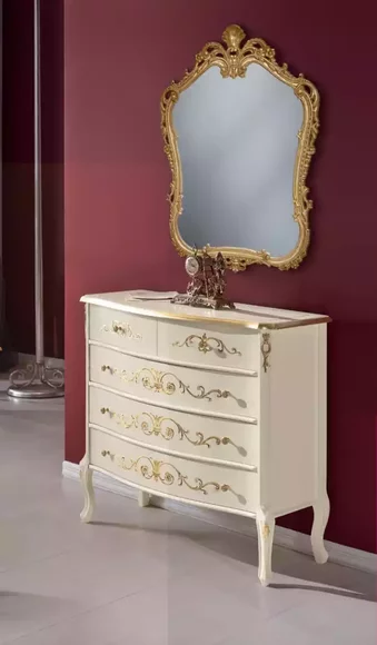 Weiße Klassische Wohnzimmer Holz Kommode Konsole Schubladen Neu Design