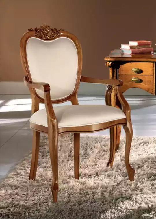 Klassischer Luxus Polsterstuhl Holzmöbel Arbeitszimmer Stuhl Möbel Neu