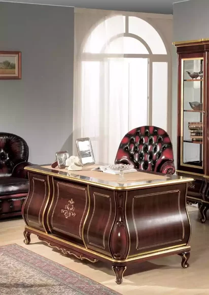 Hochwertiger Schreibtisch Arbeitszimmer Klassische Möbel Tisch Tische