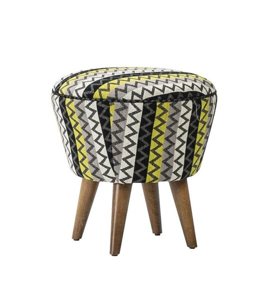 Bunter Hocker Puff Luxus Hocker Polstermöbel Sitzhocker Ottomane Brandneu