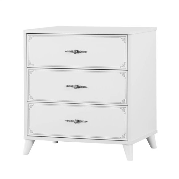 Sideboard Kommode Schrank Holz Kommoden Schlafzimmer Design Weiß Luxus
