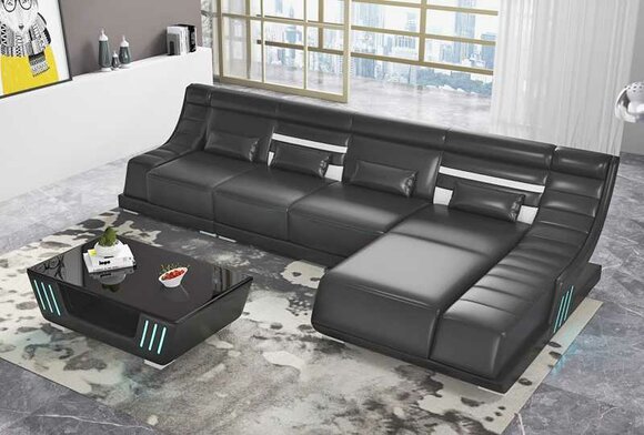 Designersofa Ecksofa Sofa L Form Kunstleder Polster Sofas Eck