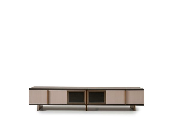 Sideboard RTV Lowboard TV Ständer Holz Braun Wohnzimmer Tisch Design