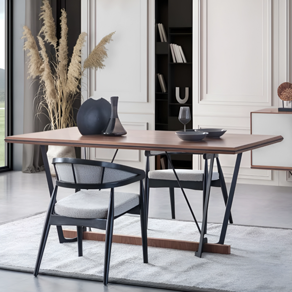 Esszimmertisch Holztisch Esstisch Tisch Esszimmer Braun Holz 180 cm
