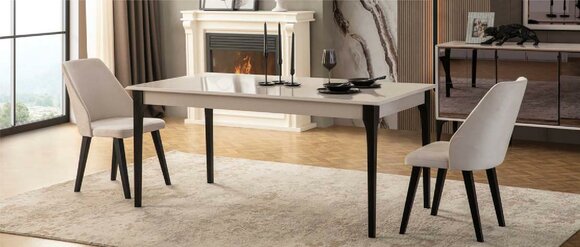 Esszimmertisch Esstisch Tisch Esszimmer Möbel Essecke Holz Weiß