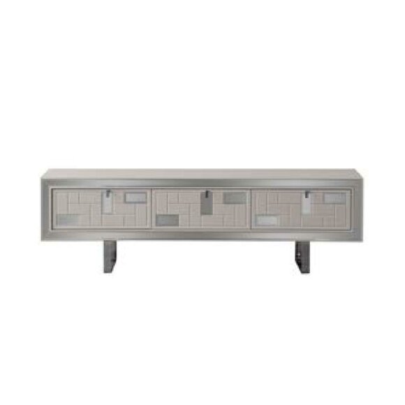 Sideboard TV Ständer RTV Lowboard Wohnwand Holz Weiß Möbel Wohnzimmer