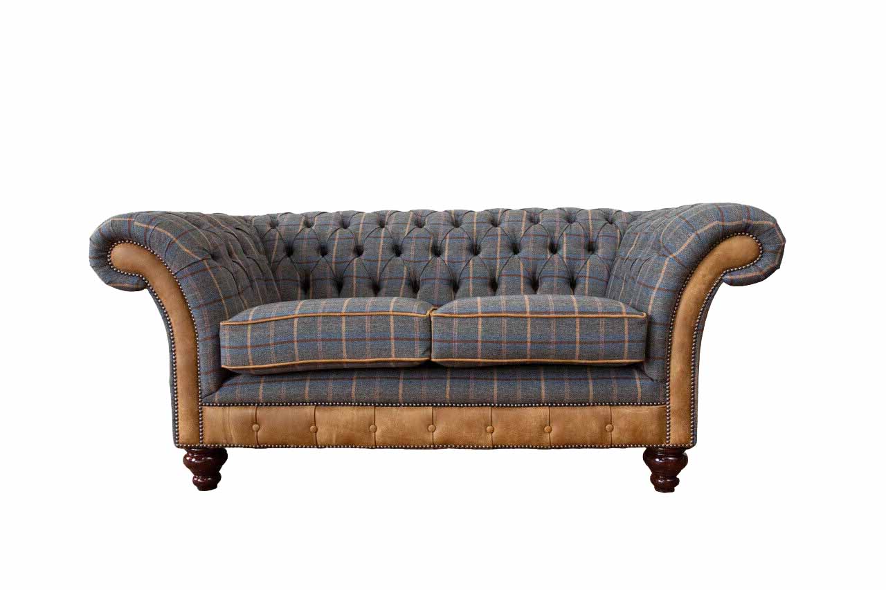 Chesterfield Sofa 3 Sitz Design Couch Dreisitzer Luxus Möbel Stil Textil Sofas
