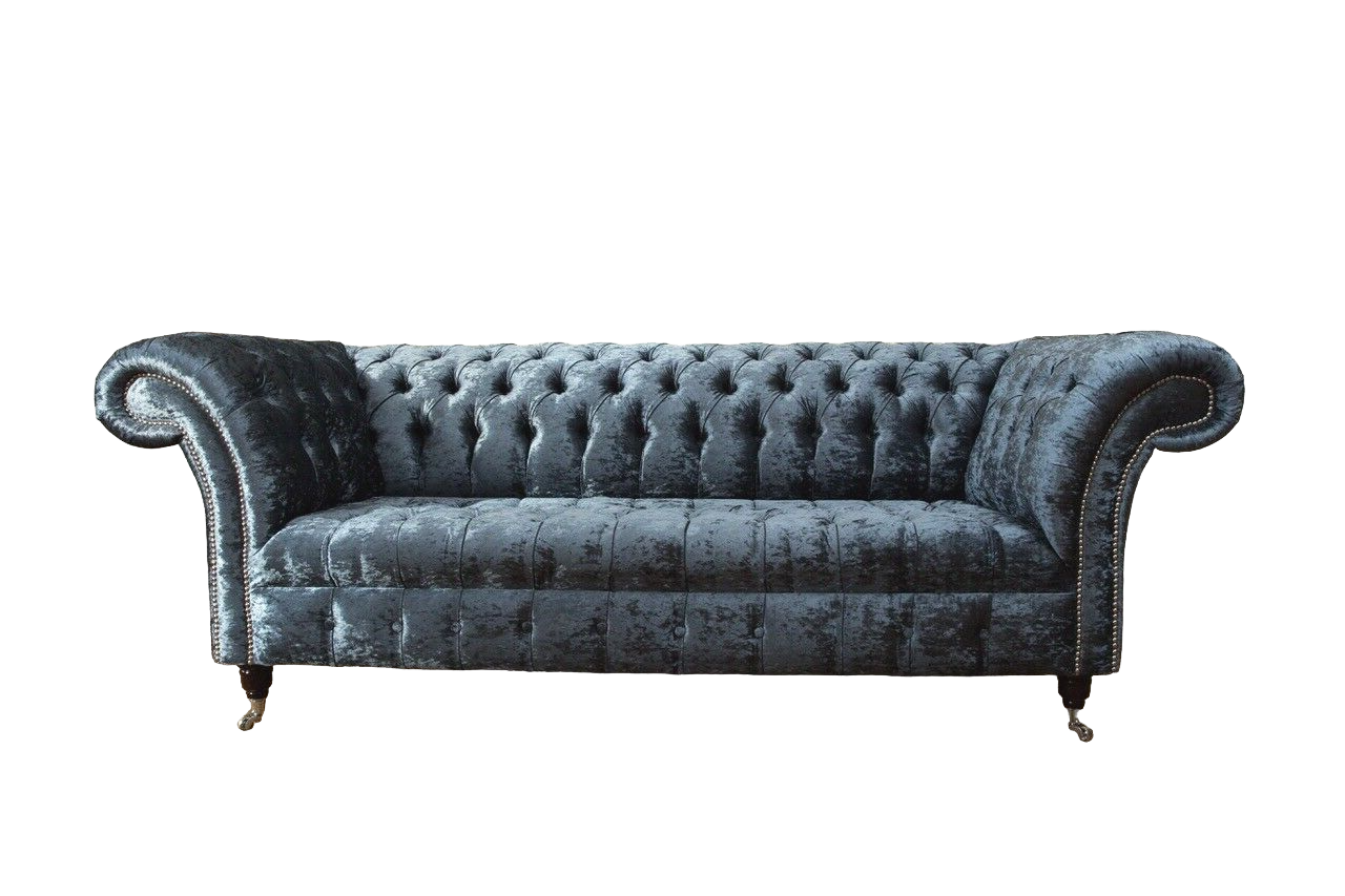 Design Sofa 3 Sitzer Couch Polster Sofas Stoff Wohnzimmer Textil Couchen
