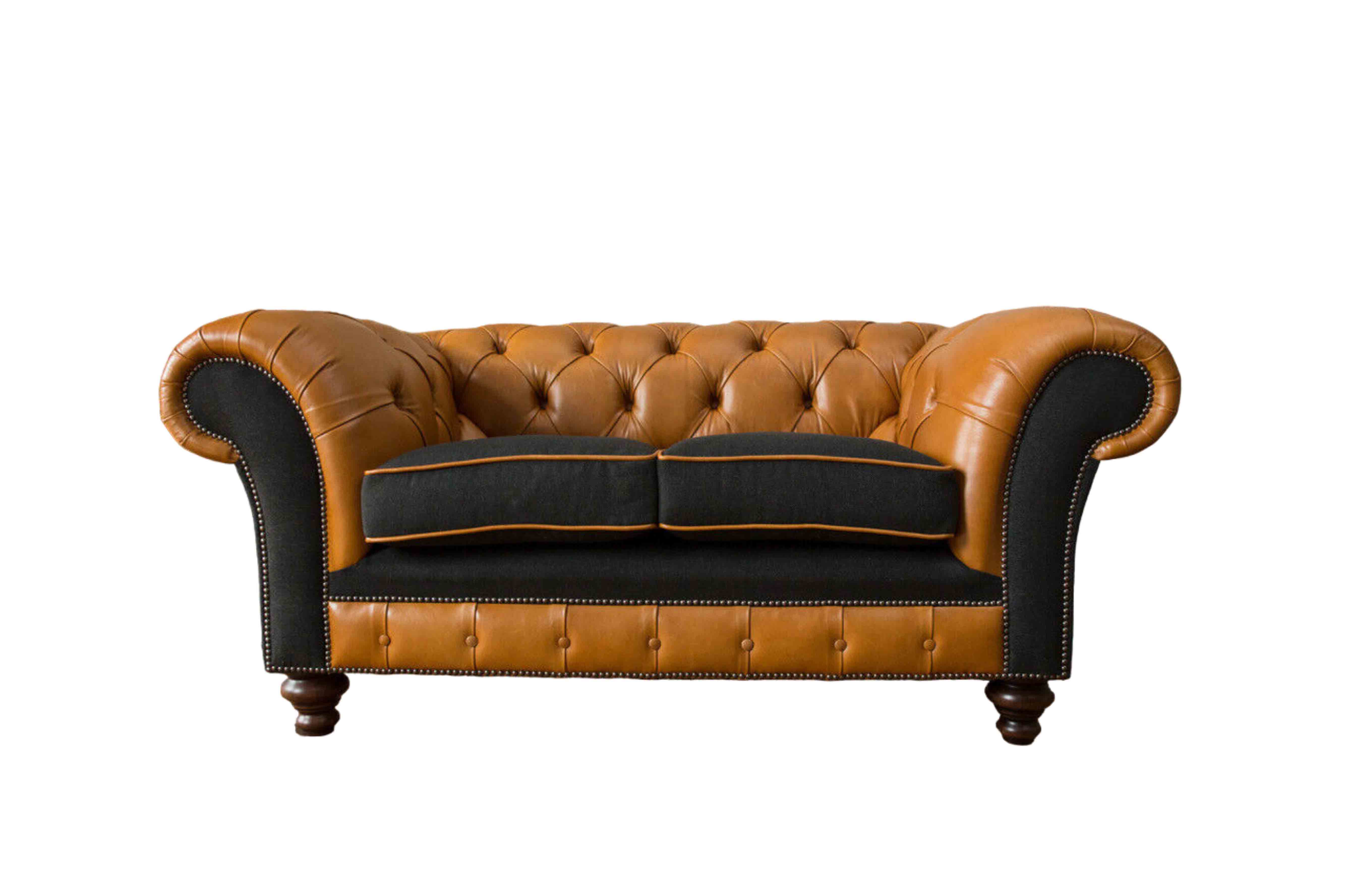 Chesterfield Ledersofa Sofa Couch Polster 2 Sitzer Sofas Couchen