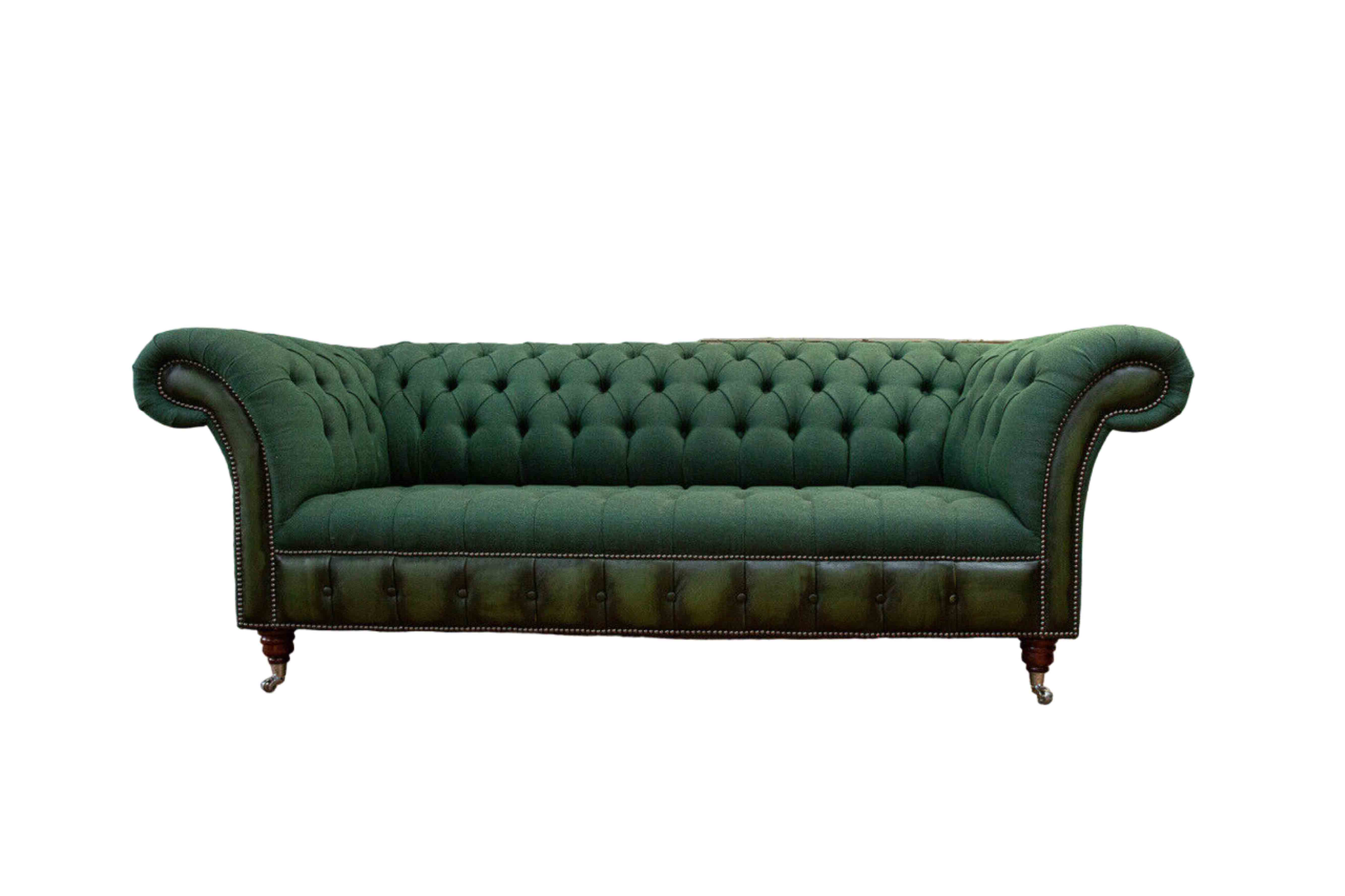 Chesterfield Sofa 3 Sitzer Couch Polster Stoff Couchen Textil Neu