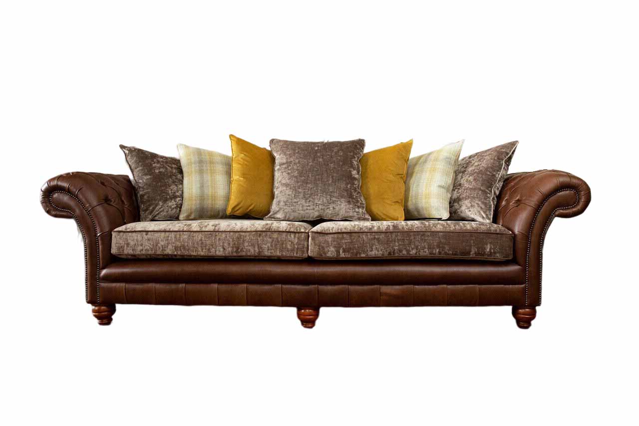 Sofa Couch 3 Sitzer Design Couch Polster Textil Klassisch Dreisitzer