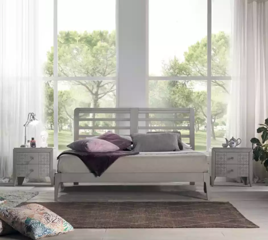 Bett 2x Nachttische 3 tlg Schlafzimmer Set Design Luxus Klassische Möbel
